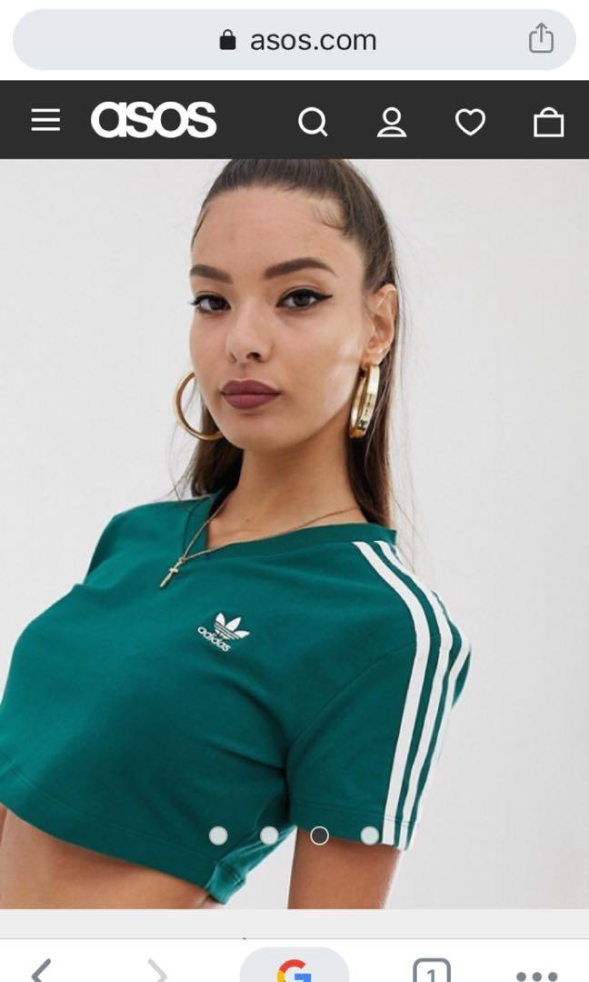 dark green adidas top