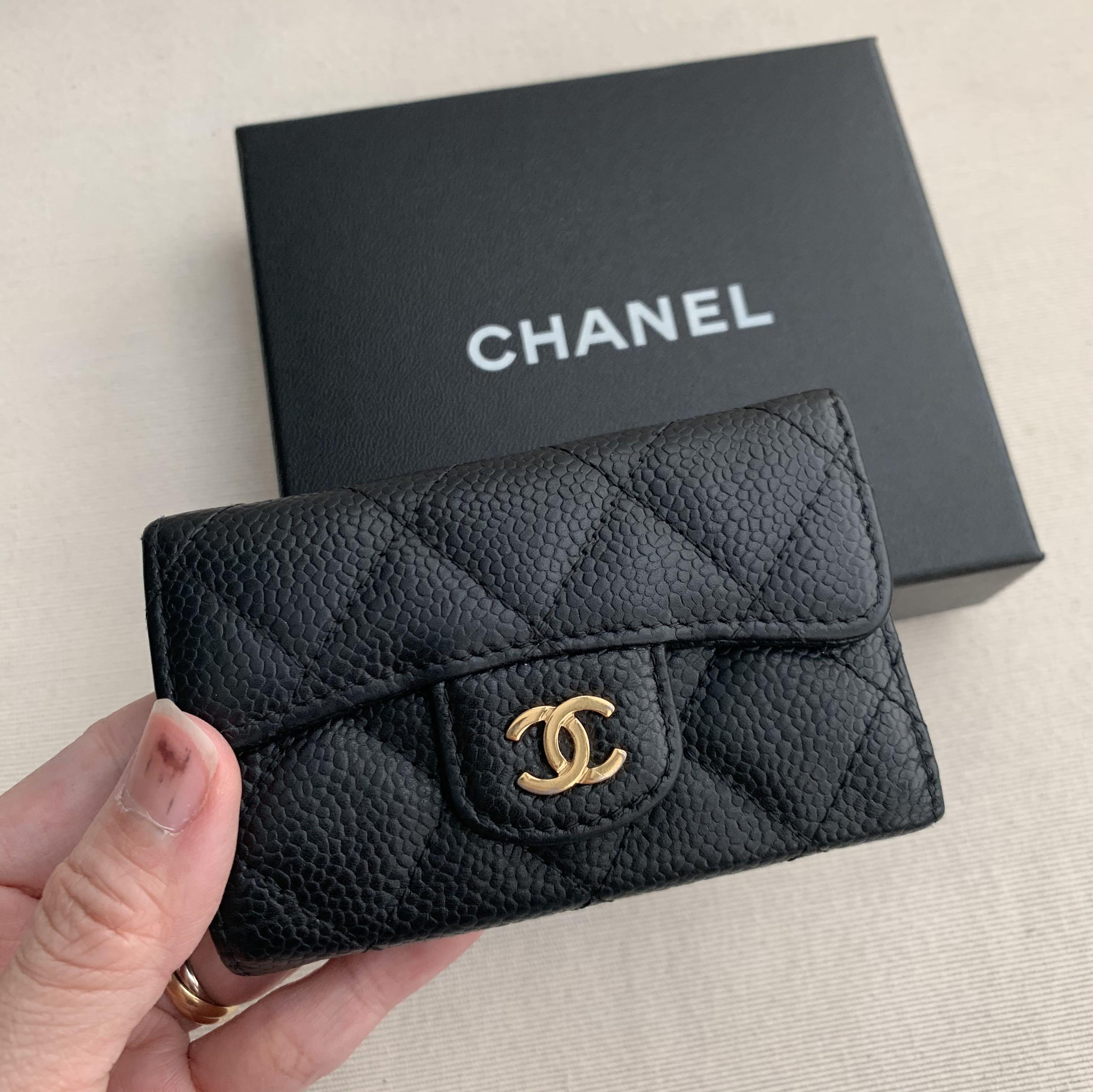 AUTHENTIC CHANEL Caviar 6 Key Holder, Luxury, Bags & Wallets on Carousell