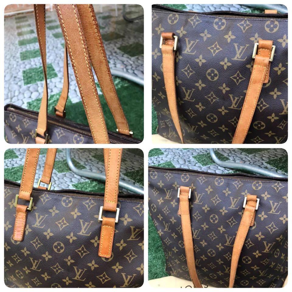 Louis Vuitton // 2006 Brown Monogram Canvas Cabas Mezzo Tote Bag