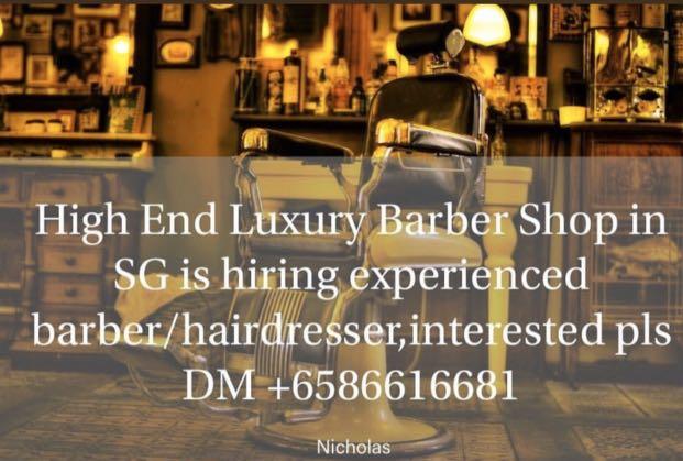 Barber To Work In Sg Jobs Full Time Others On Carousell