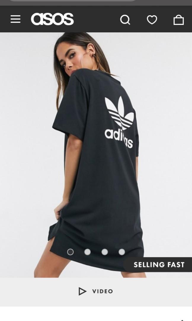Bnwt Adidas Original Mini Logo T Shirt Dress Women S Fashion