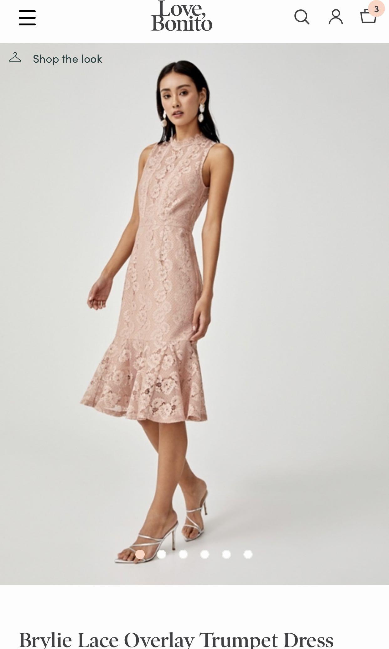 BNWT Love Bonito Lace Trumpet midi dress size M Women s Fashion Dresses Sets Dresses on Carousell