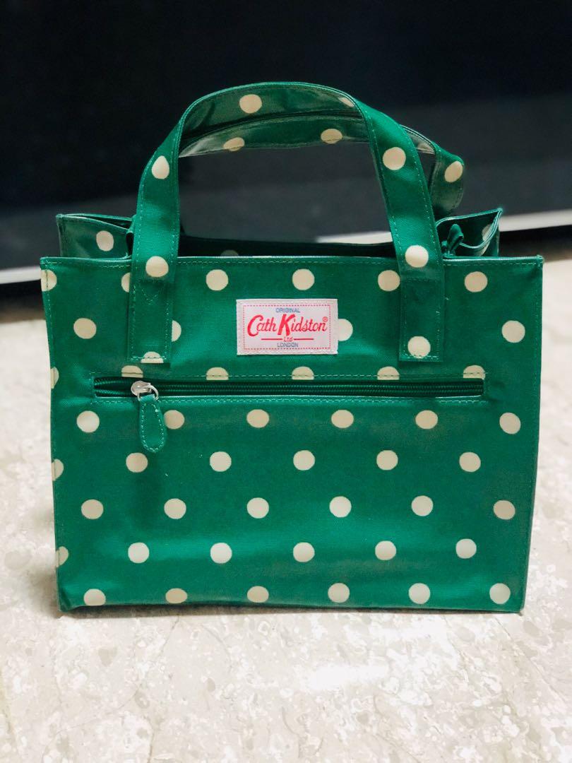 Cath kidston green sales polka dot bag