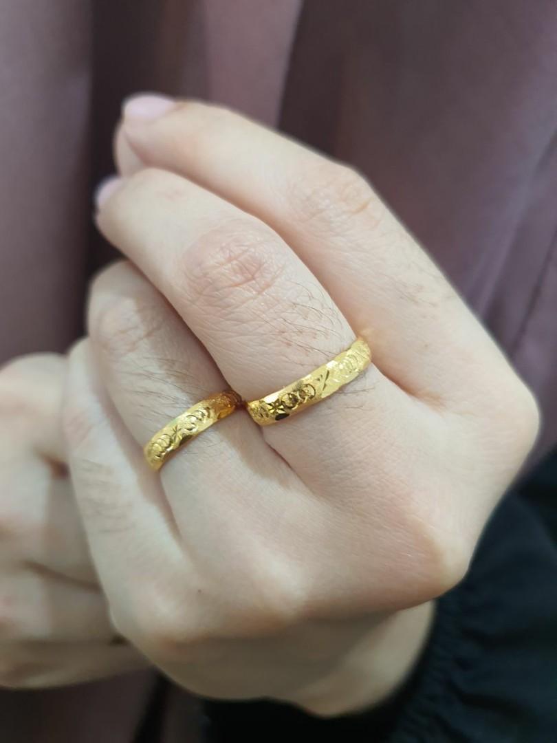 Cincin Emas 916 1 Pcs Size 18 Women S Fashion Jewellery On Carousell