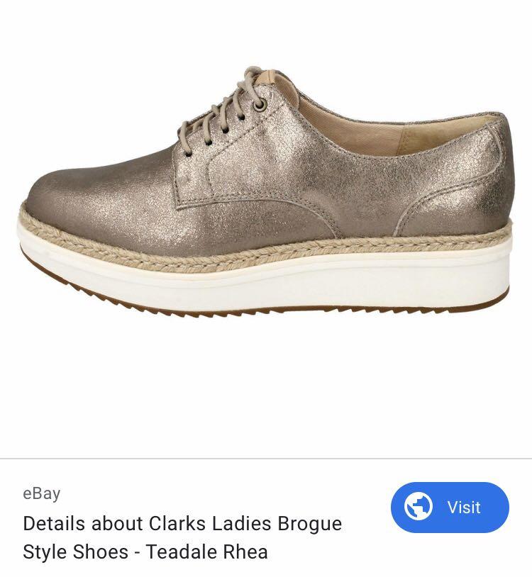clarks ladies brogue