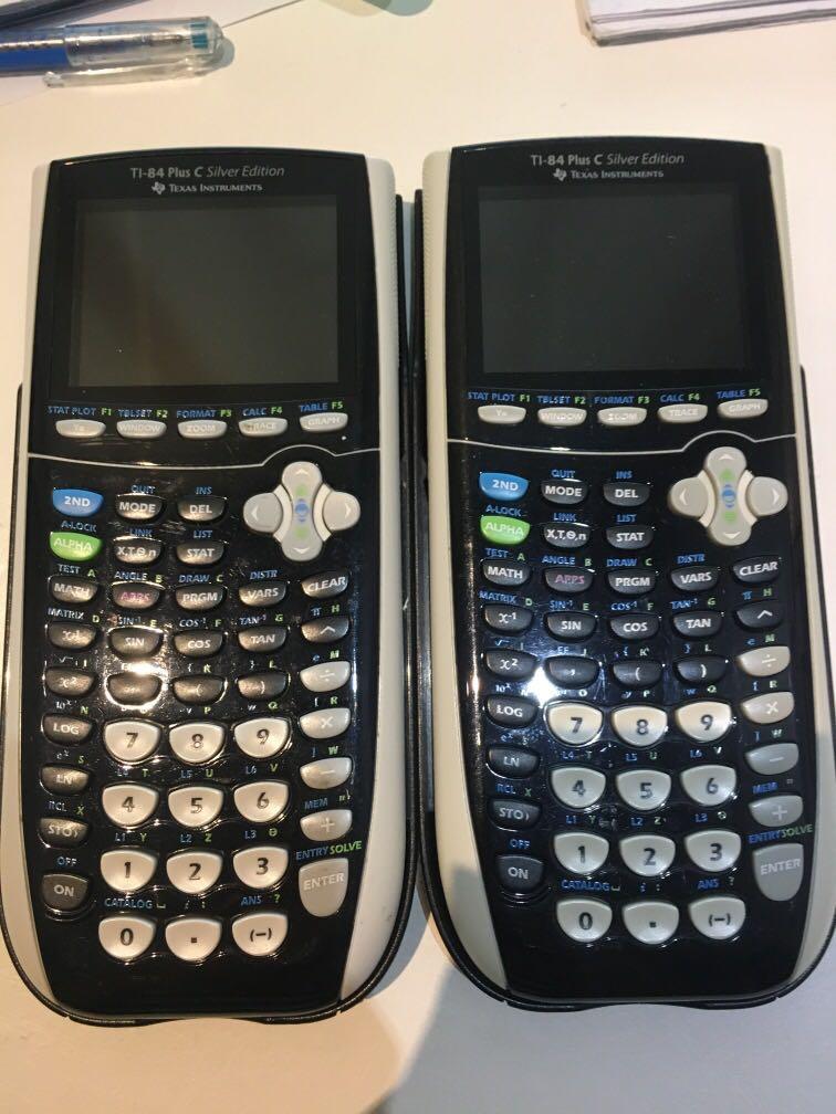 Graphing Calculators TI84 Plus C Silver Edition, Computers & Tech