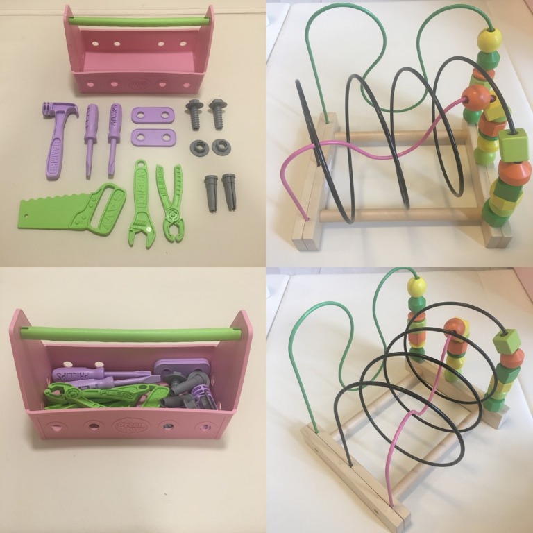 green toys tool set pink