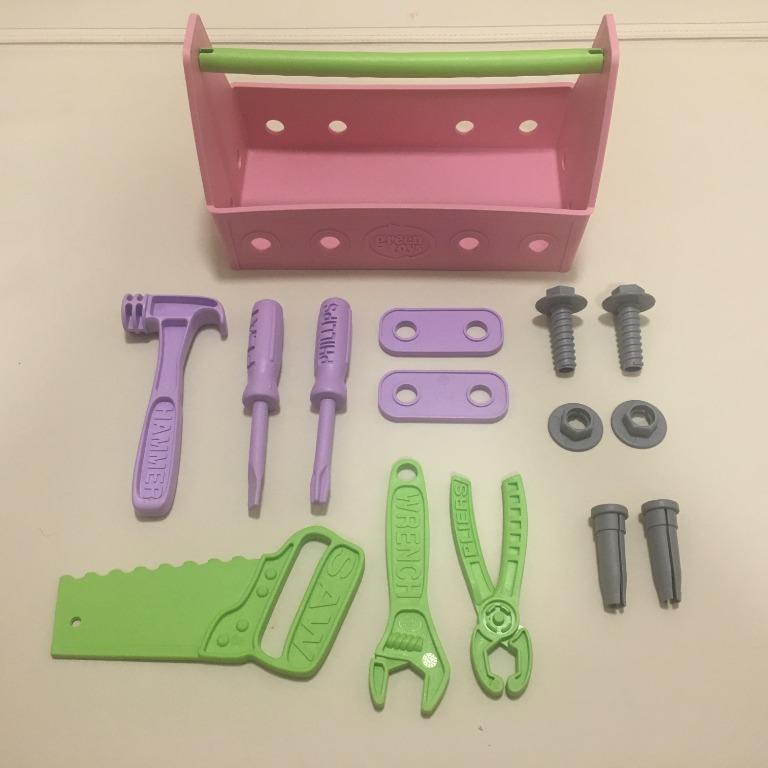 green toys tool set pink