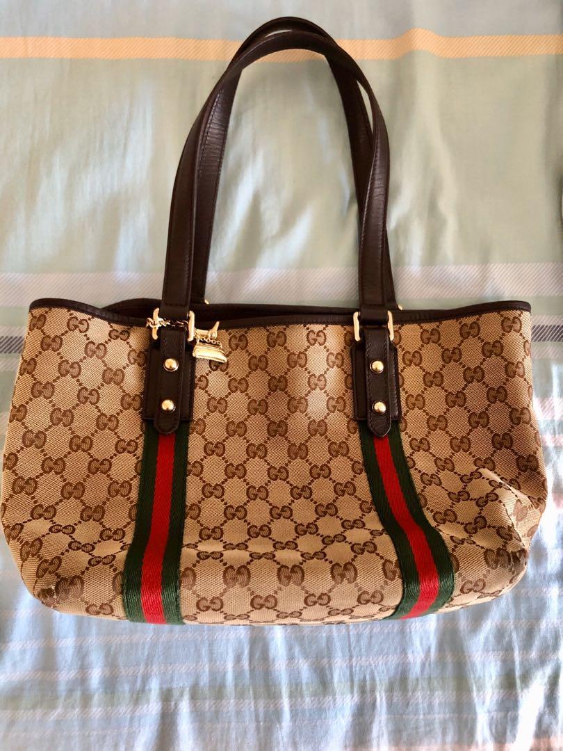 Gucci Vintage PVC Sling Bag Cherry Line