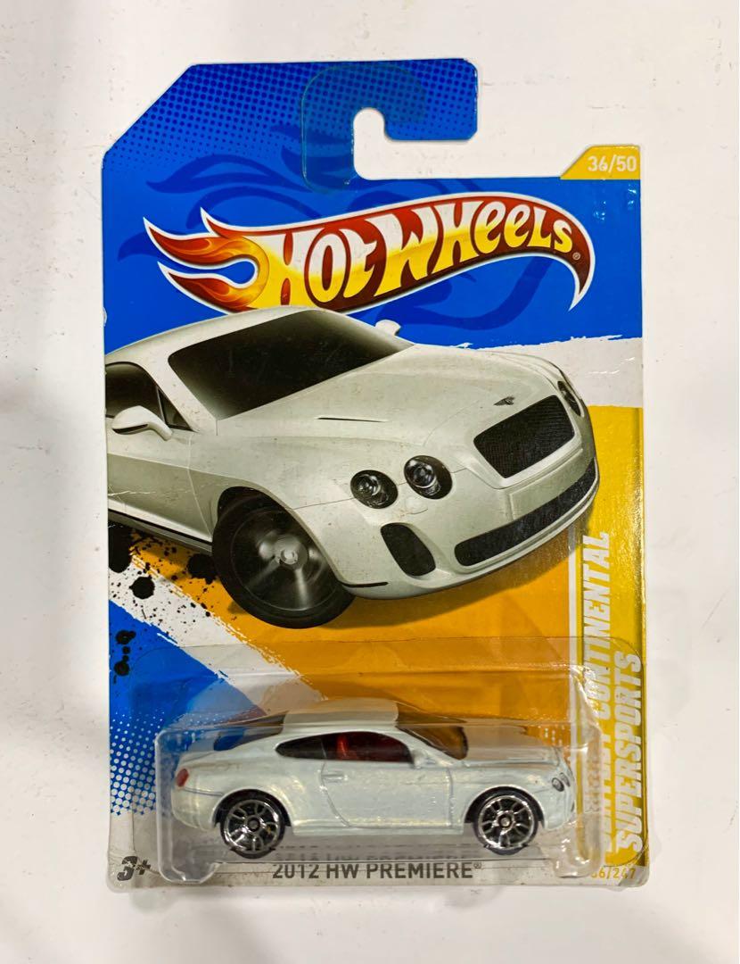 Hotwheels Bentley Continental Supersports Pearl White 2012 HW