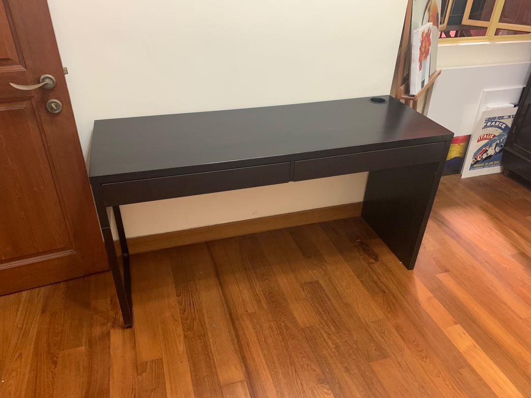 Ikea micke deals desk dark brown
