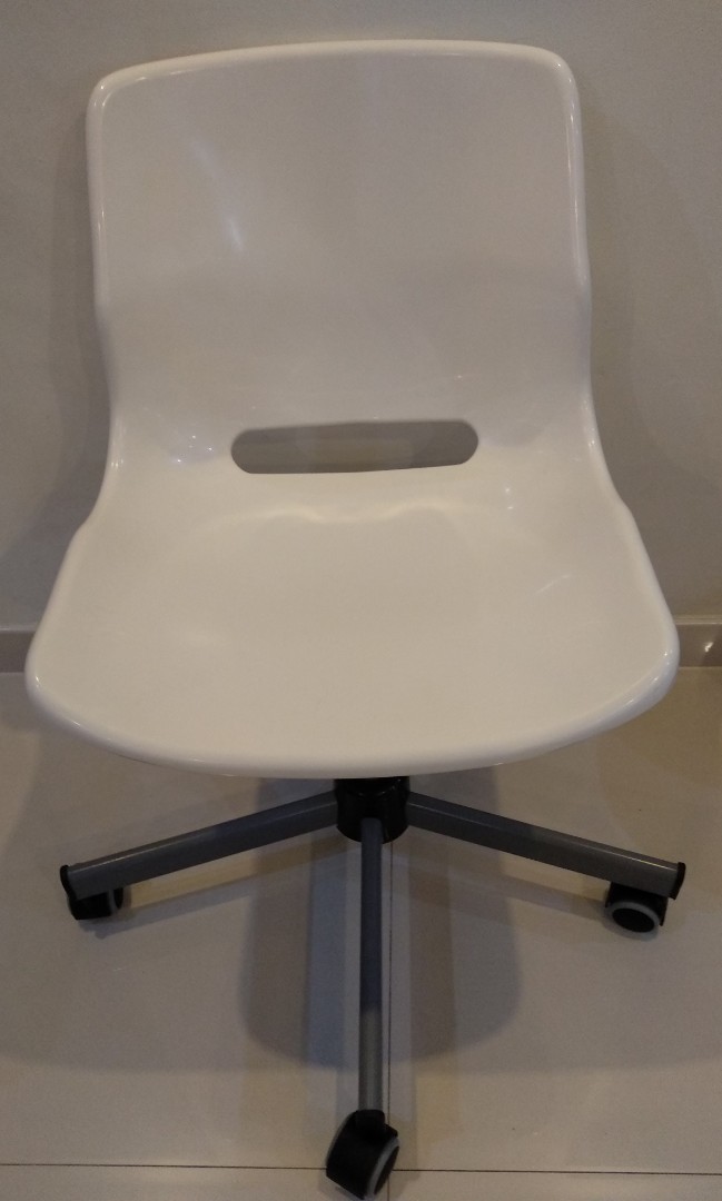 Ikea Snille White Swivel Chair, Furniture & Home Living, Furniture