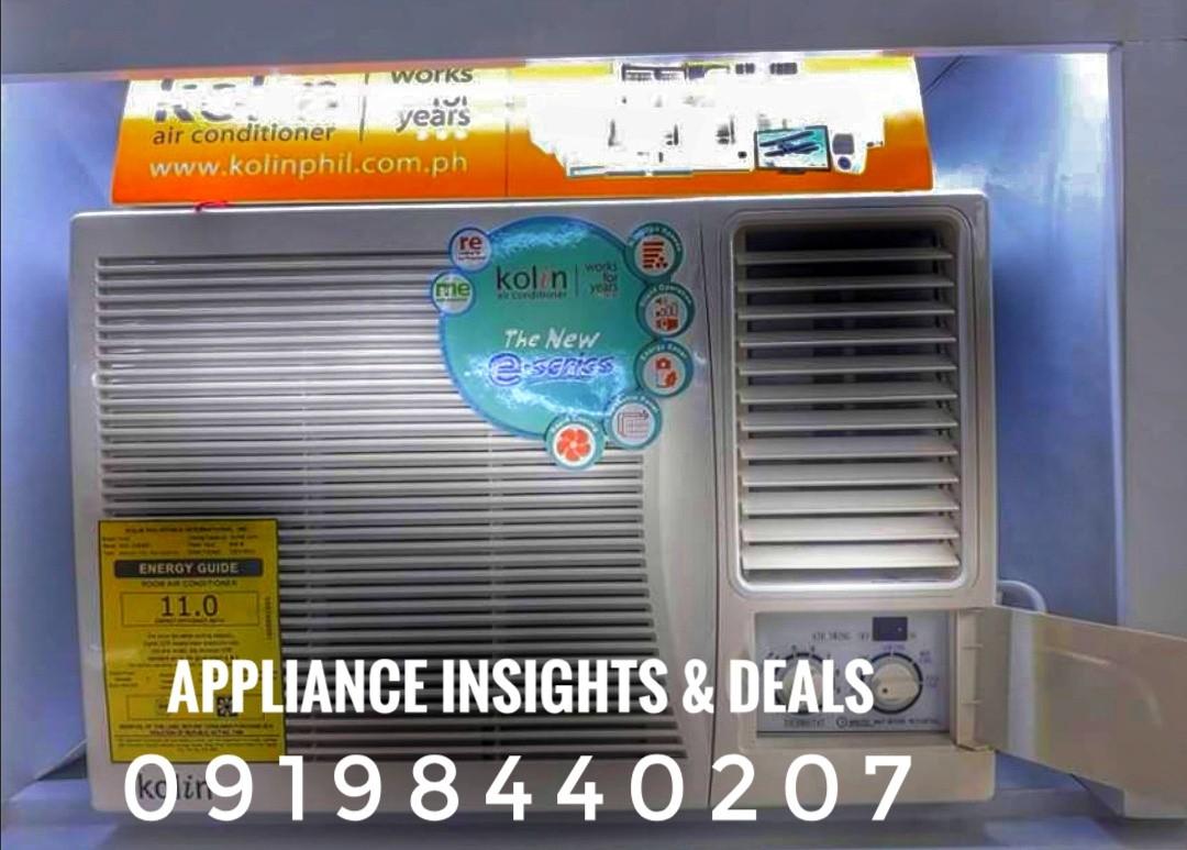 KOLIN WINDOW TYPE AIRCON (noninverter), TV & Home Appliances, Air