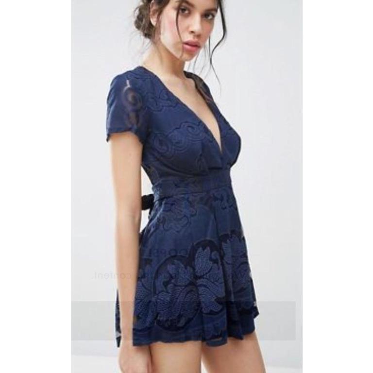 Love triangle playsuit sales