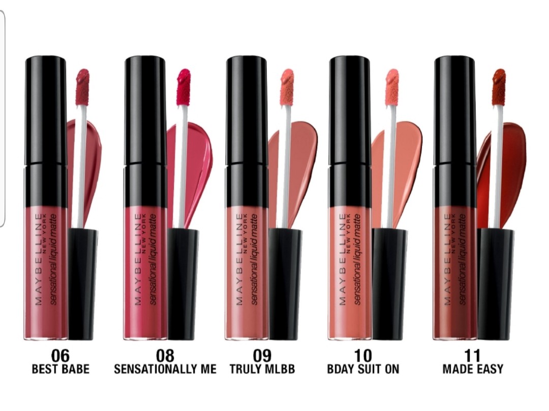 maybelline new york sensational liquid matte lipstick