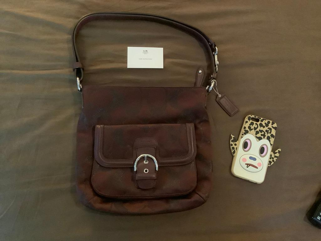 New without Tags Coach Campbell Signature Metallic Convertible Hobo