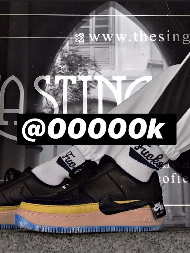 nike air force 1 jester black sonic yellow