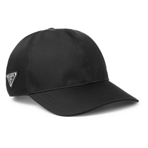 prada logo hat