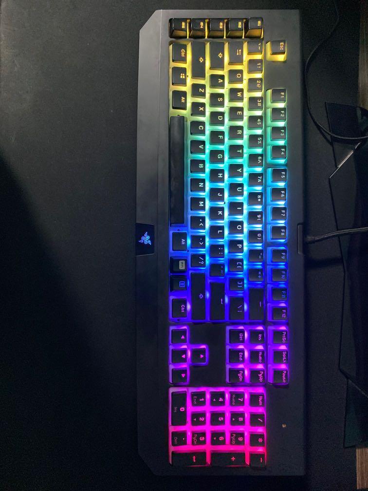 Accept Trades Razer Blackwidow Chroma Without Pudding Keycaps Only Stock Keycaps Electronics Computer Parts Accessories On Carousell