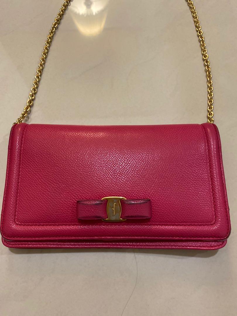 Salvatore Ferragamo Vara Bow clutch Women s Fashion Bags Wallets Clutches on Carousell