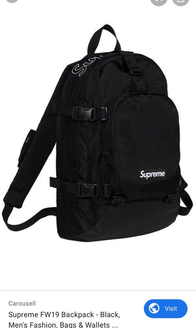 Fw19 supreme backpack new arrivals