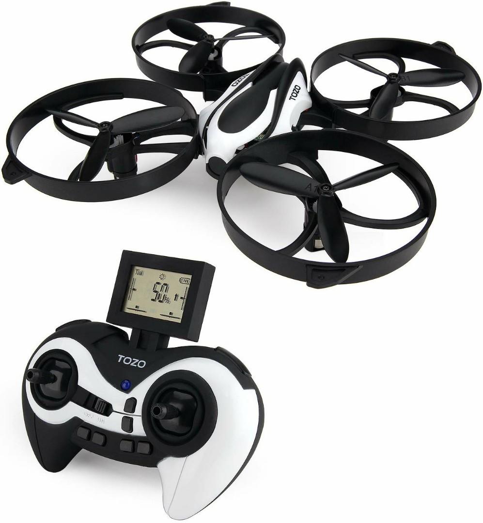 TOZO Q2020 Drone RC Mini Quadcopter Altitude Hold Height Headless RTF 3D 6 Axis Gyro 4CH 2.4Ghz Helicopter Steady Super Easy Fly for Training Black