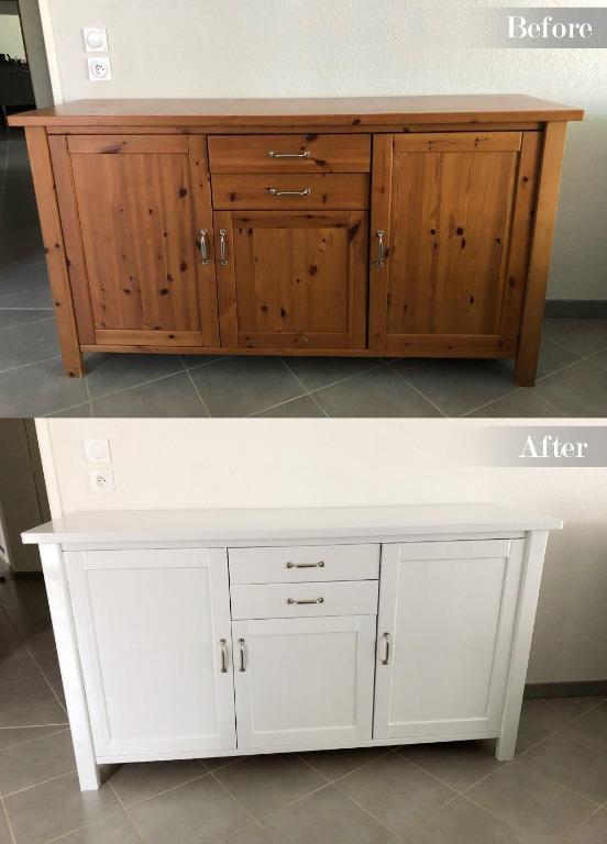 White Wood Cabinet Wrap Furniture Home Decor Others On Carousell