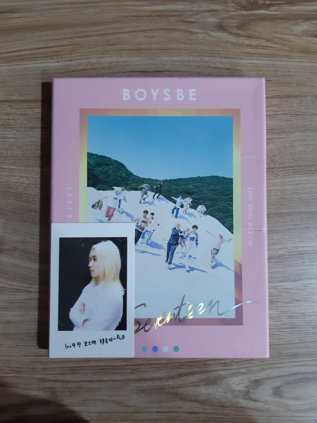 SEVENTEEN 2nd Mini Album BOYS BE Mansae Joshua PhotoCard Type-B Official K-POP. 