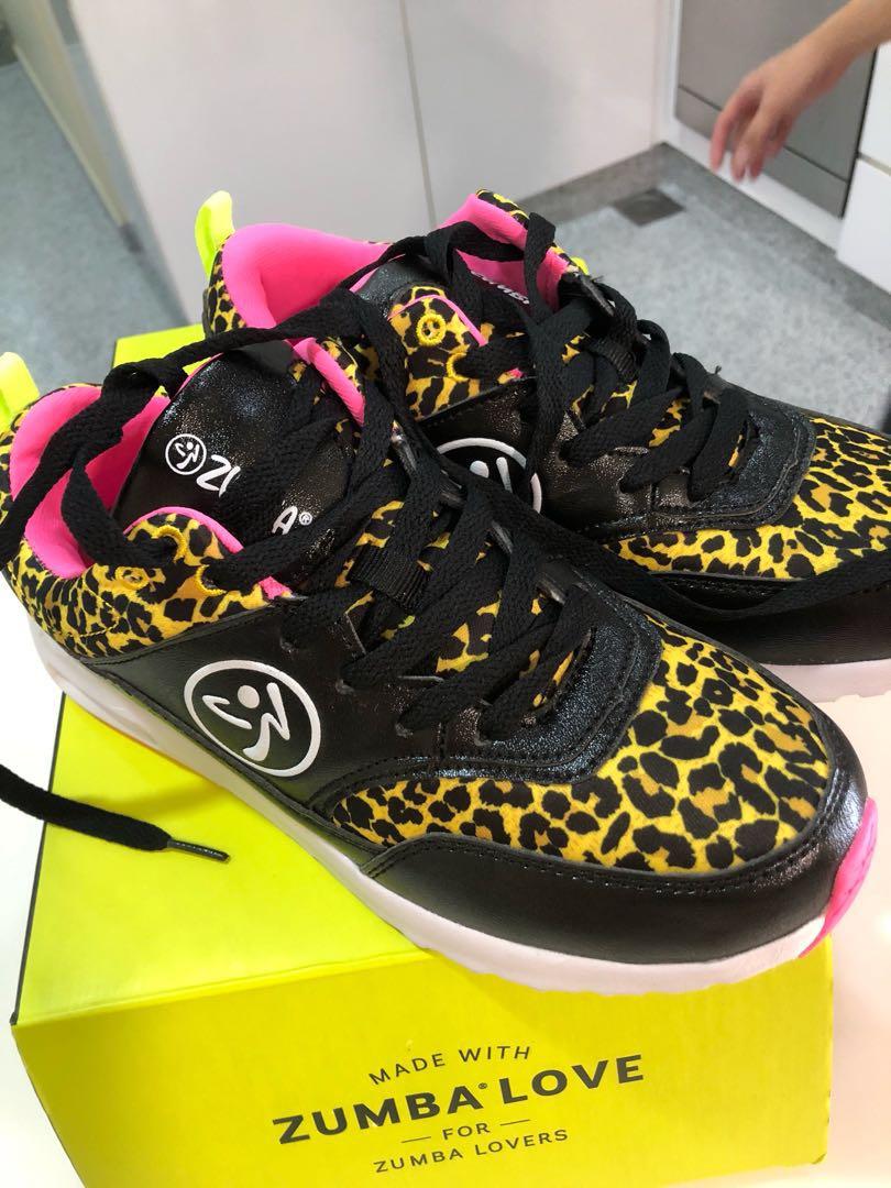 Yellow zumba shoes store