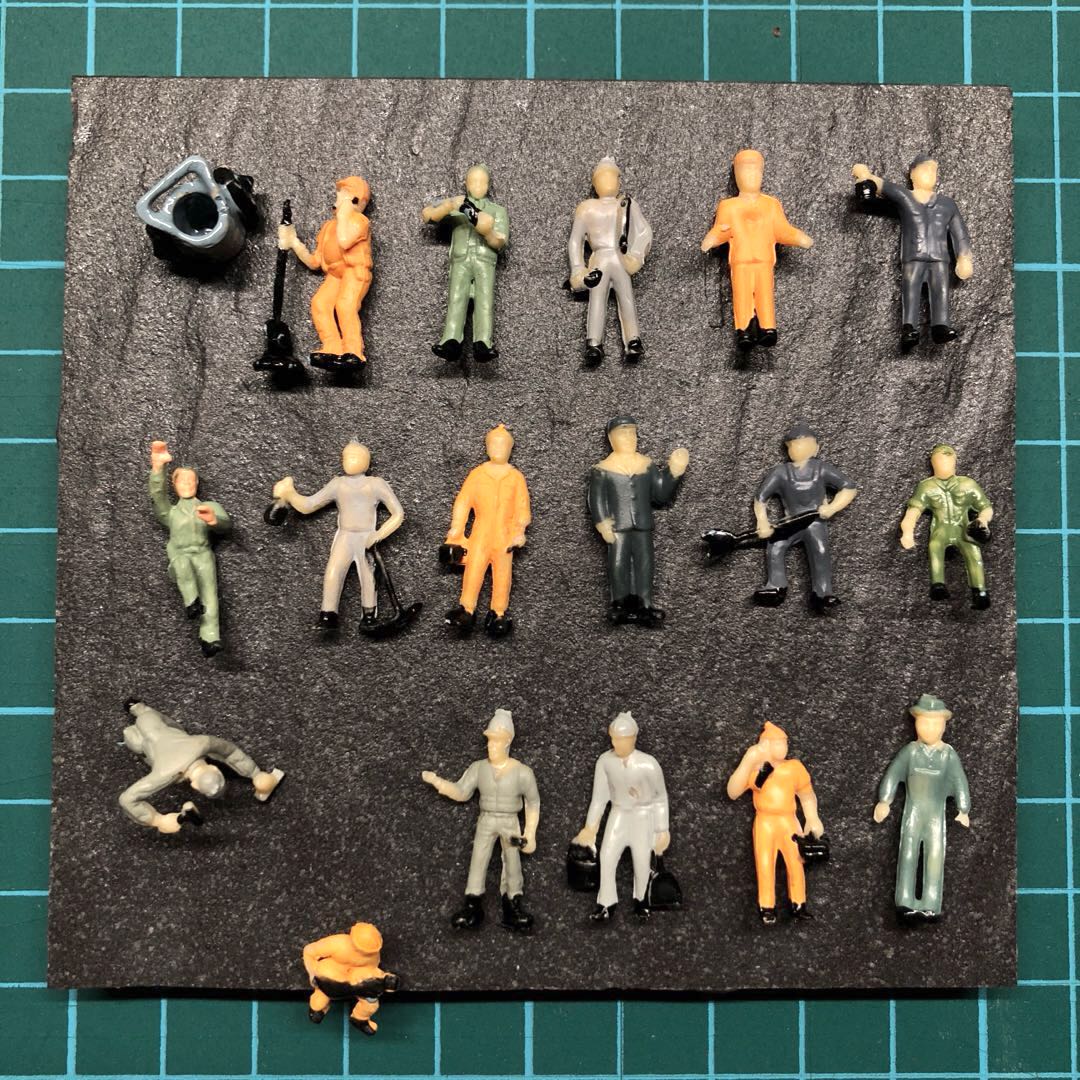 1100 Architecture Construction Worker Figures for Models, Hobbies
