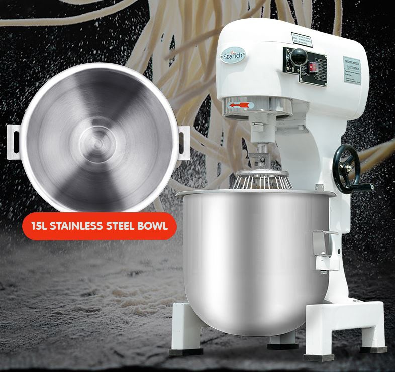 15L commercial mixer industrial mixer heavy duty whisk stand mixer, TV