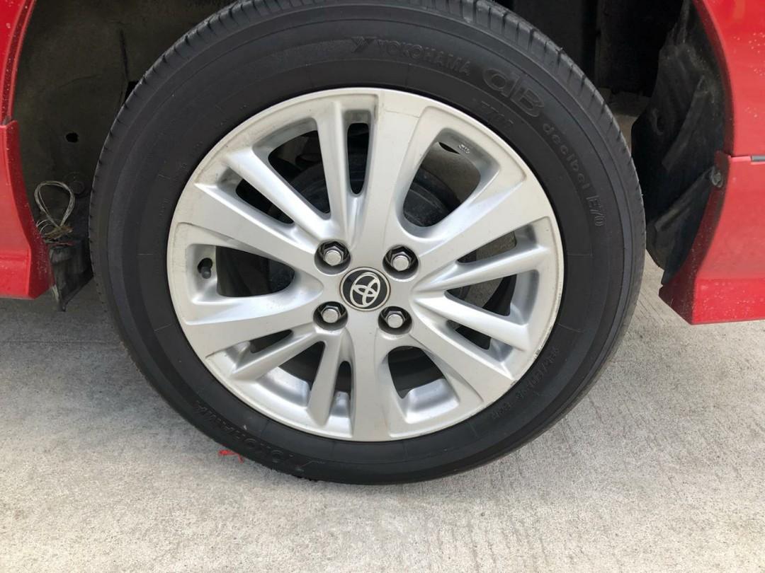 toyota vios tyre size