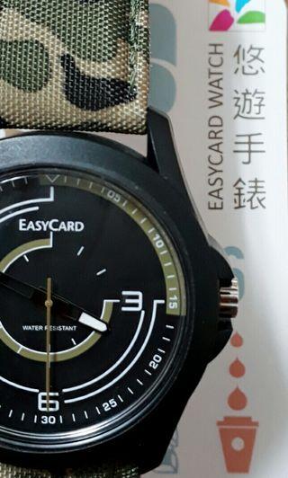 全新 正版 含電池《限量供應－現貨 》EasyCard 悠遊卡手錶 悠遊錶 迷彩時尚 捷運卡 交通卡 儲值卡 悠遊卡 嗶嗶卡 公車卡