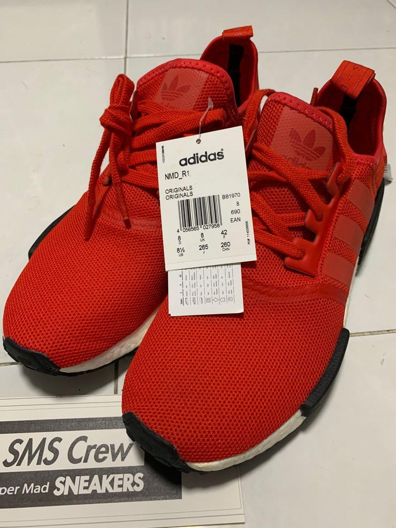 adidas nmd r1 clear red