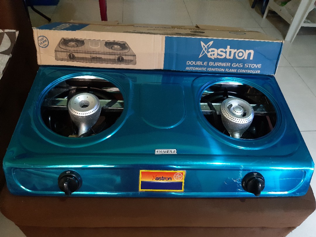 astron double burner gas stove