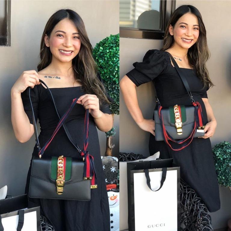 Gucci black sylvie bag store