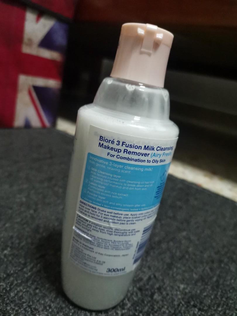 biore 3 fusion milk cleansing