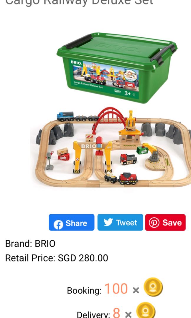 Brio cargo railway deluxe set Hobbies Toys Toys Games on