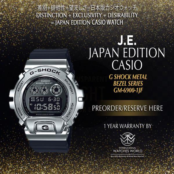 g shock gm 6900 metal bezel series