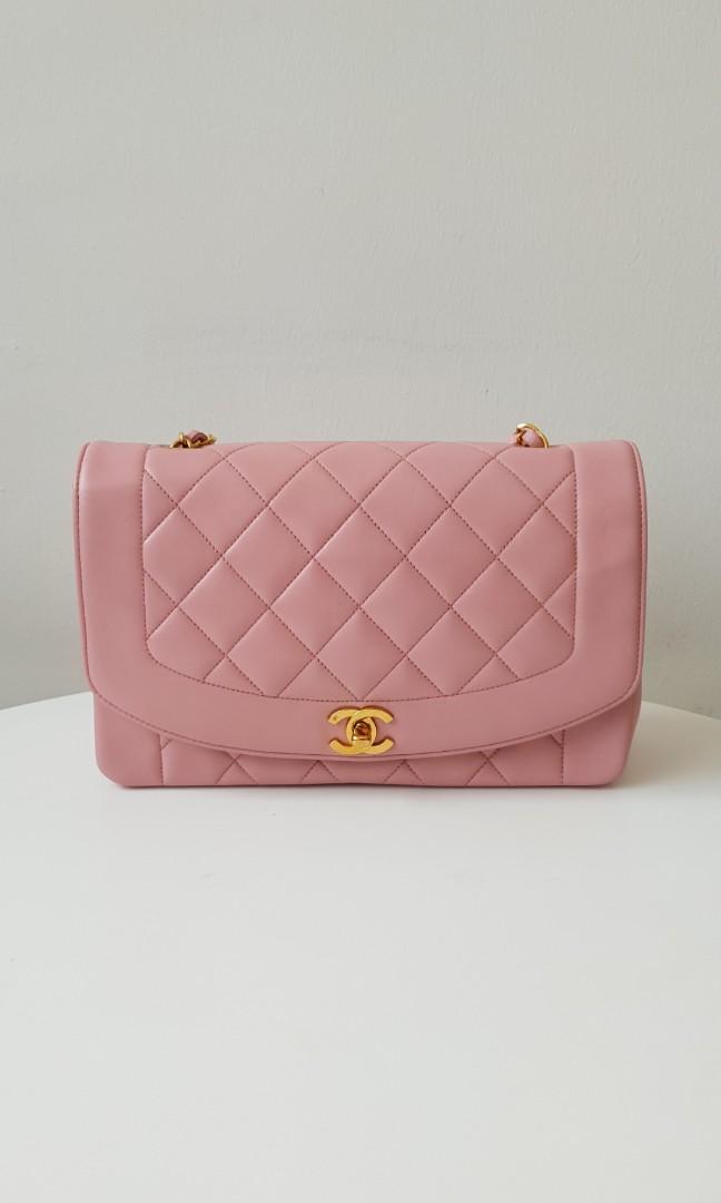 Chanel diana pink clearance