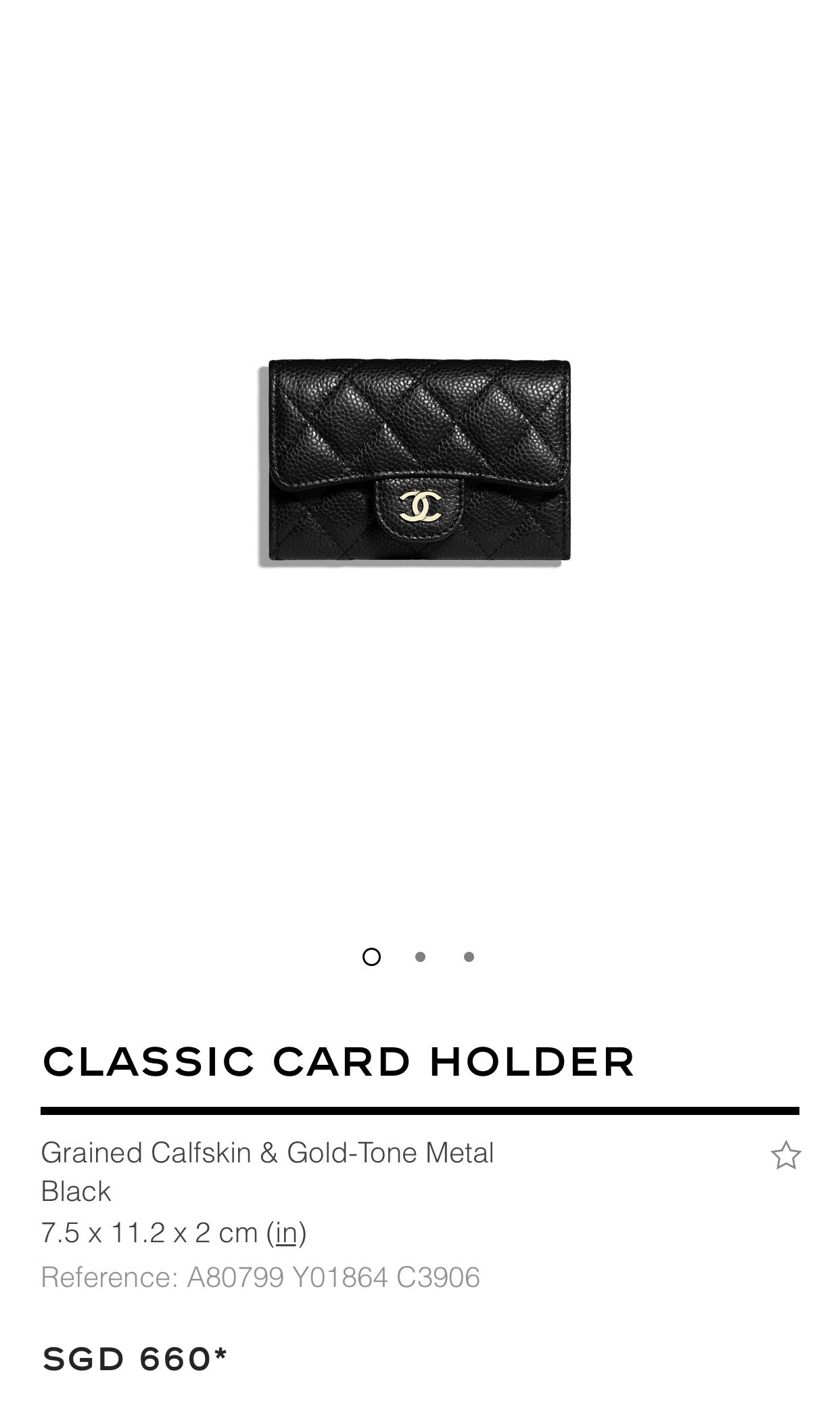 CHANEL] Small Leather Good - Classic Card Holder, Luxury, Bags