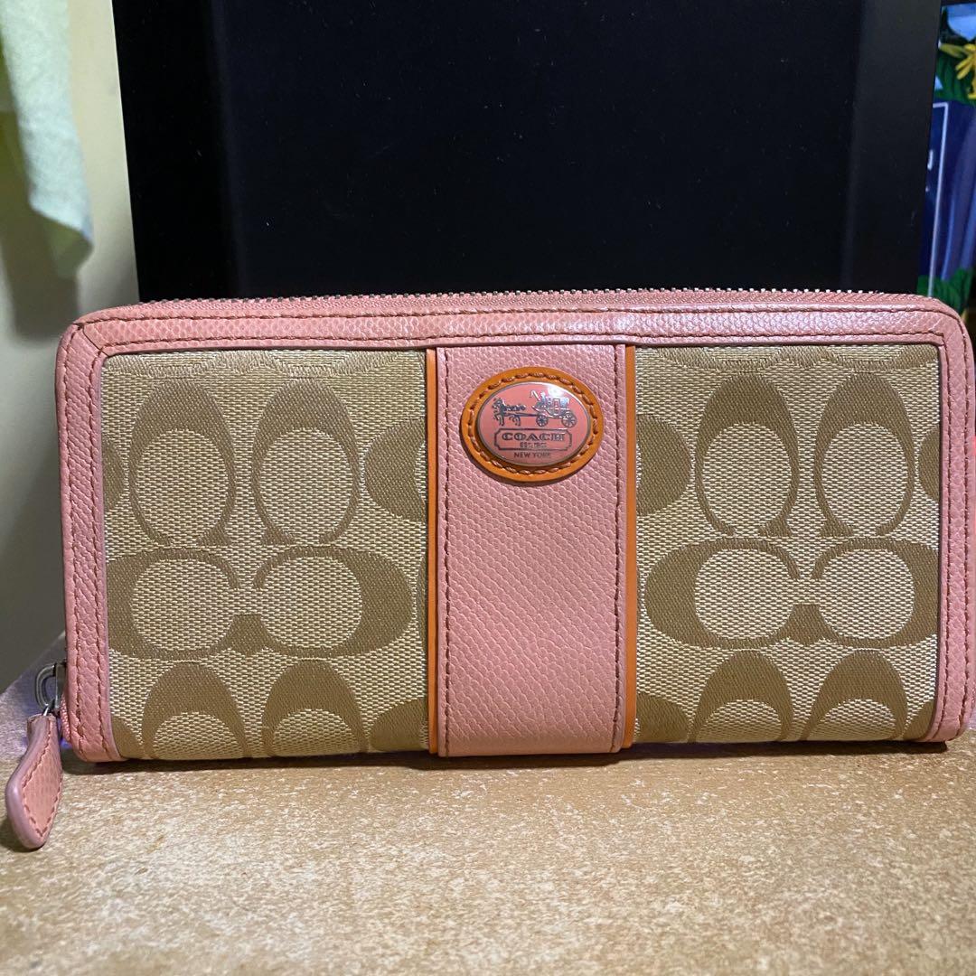 coach coral wallet