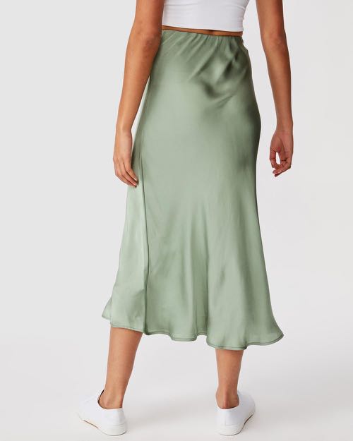 Satin skirt cotton on sale