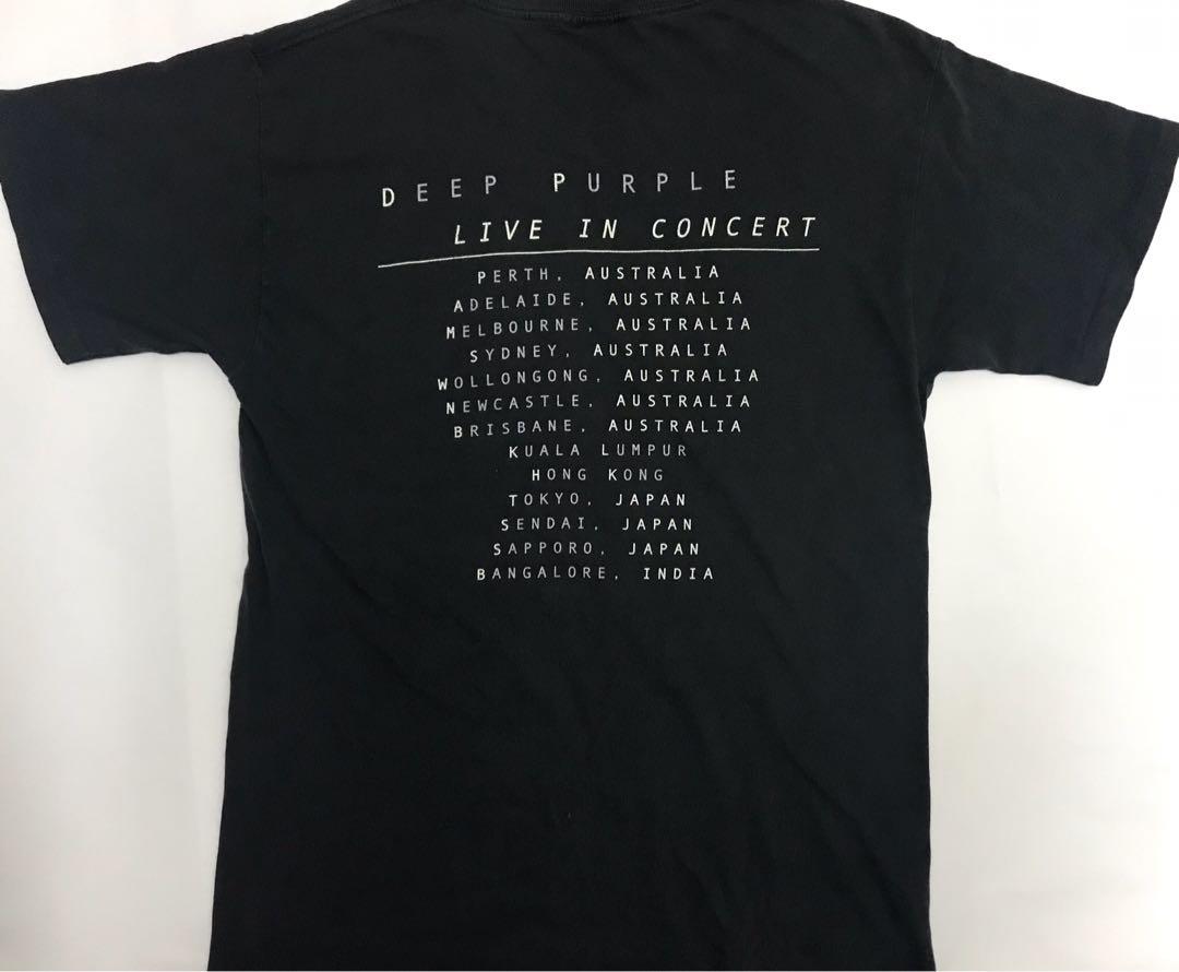 Deep Purple Live In Concert 1999 Asian Tour Vintage Tshirt Men S Fashion Clothes Tops On Carousell