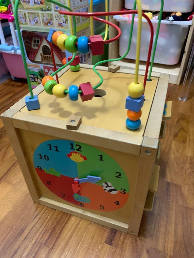 elc wooden activity table