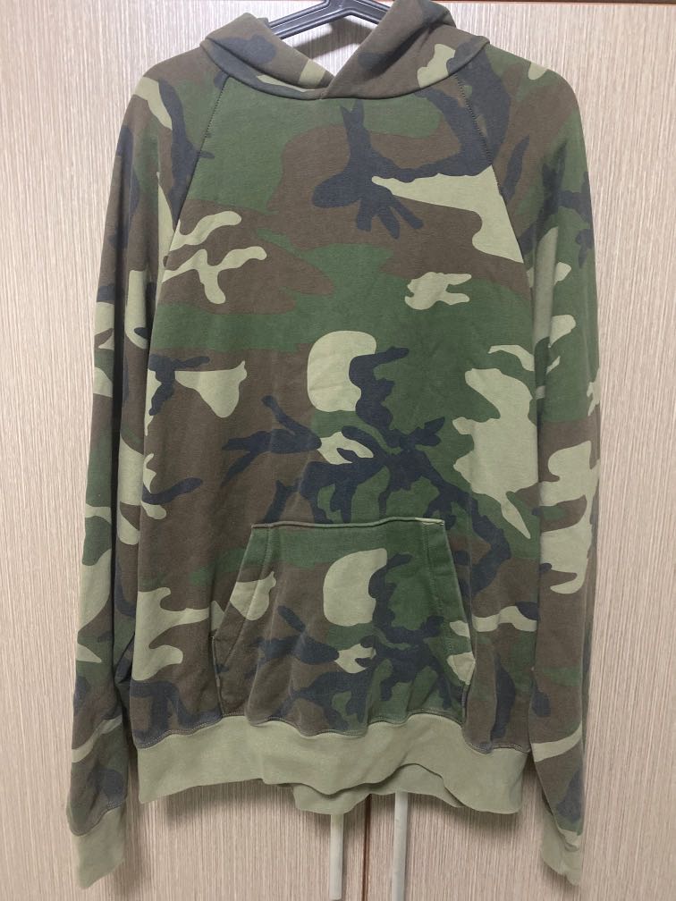 Fear of god camo hoodie clearance