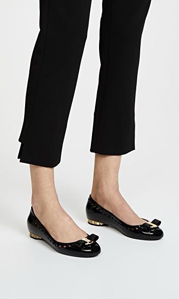 Flower heel jelly ballet flat clearance