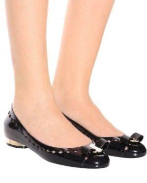 Flower heel jelly ballet flat Women s Fashion Footwear Flats on Carousell