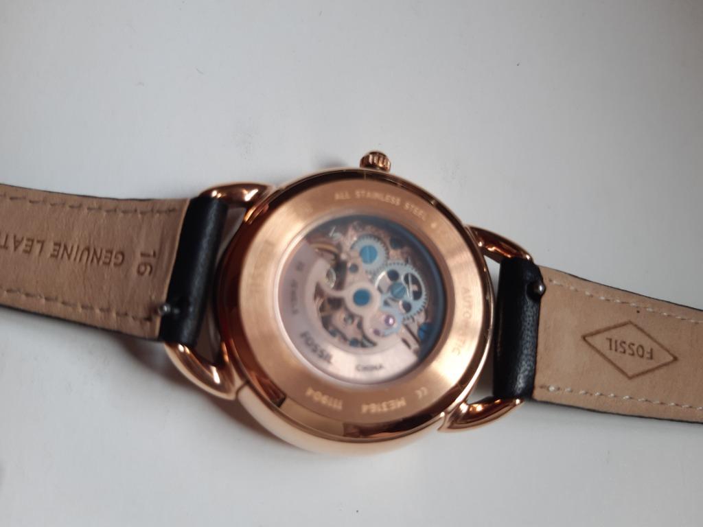 Tailor mechanical black leather watch store