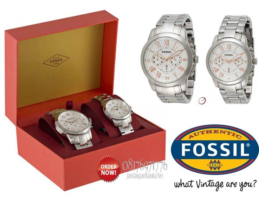 Fossil watch couple set FS518SET Women s Fashion Watches Accessories Watches on Carousell